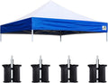 Eurmax USA New 10x10 Pop Up Canopy Replacement Canopy Tent Top Cover, Instant by Eurmax