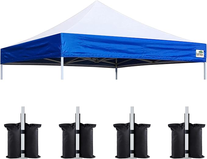 Eurmax USA New 10x10 Pop Up Canopy Replacement Canopy Tent Top Cover, Instant by Eurmax