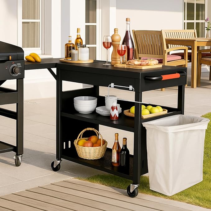 Outdoor Grill Table Cart for Blackstone 28"/36" Omnivore Griddle, Home BBQ - Image 7