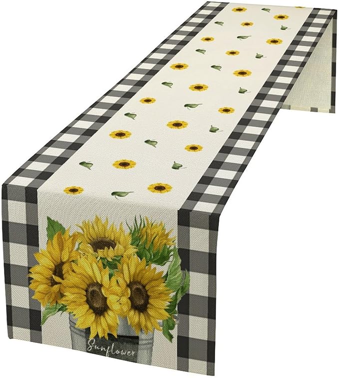 Morden Sunflower Table Runner by Unknown