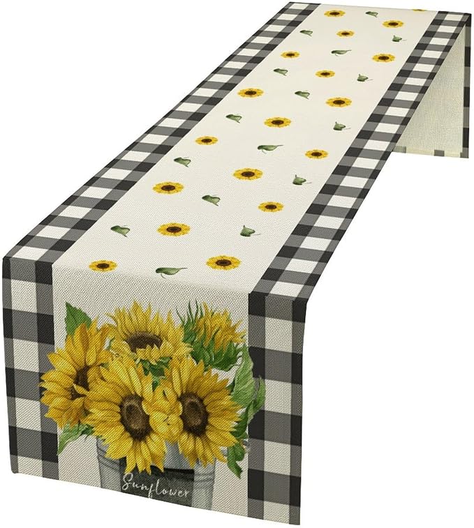 Morden Sunflower Table Runner by Unknown