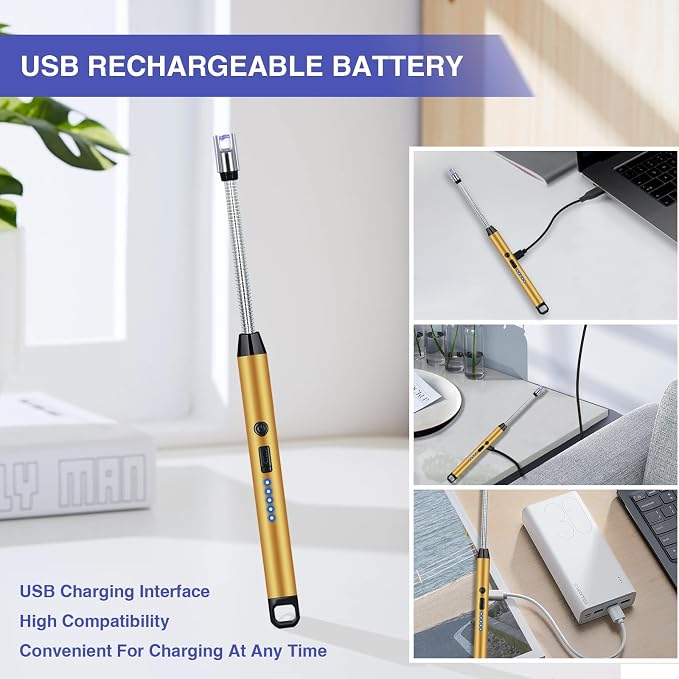 2 PCS Candle Lighter, Lighters for Candle Arc Windproof Flameless - Image 6