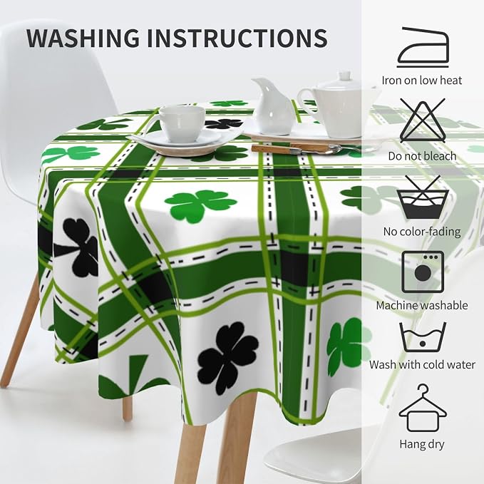 St Patrick's Day Round Tablecloth - Image 6