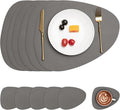 Myir JUN Placemats, Dual-Sided Placemats Waterproof Faux Leather Placemats Set by MyirJUN