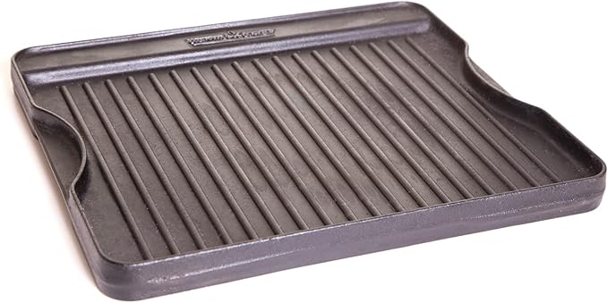 Camp Chef Reversible Pre-Seasoned Cast Iron Griddle, Cooking Surface 14 in. x 16 by Camp+Chef