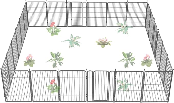 FXW Garden Fence Outdoor for The Yard – 40in x 54.7ft Heavy Duty Metal Animal by FXW