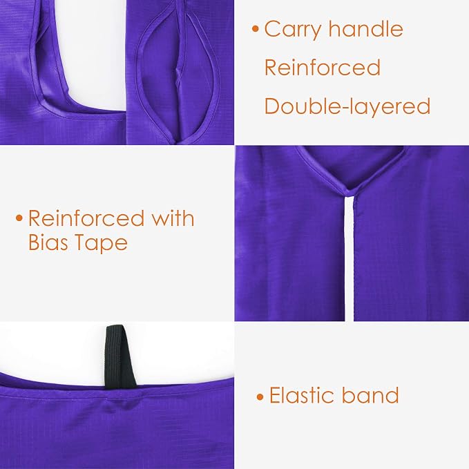 BeeGreen Purple Reusable Grocery Bags Wholesale Purple Reusable Kitchen Bags - Image 7
