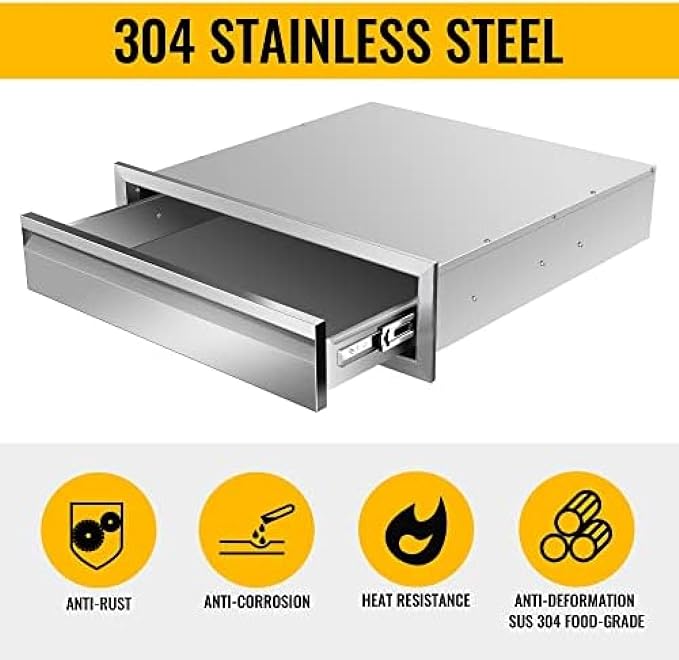 Flush Mount Stainless Steel Double Drawers - Image 3
