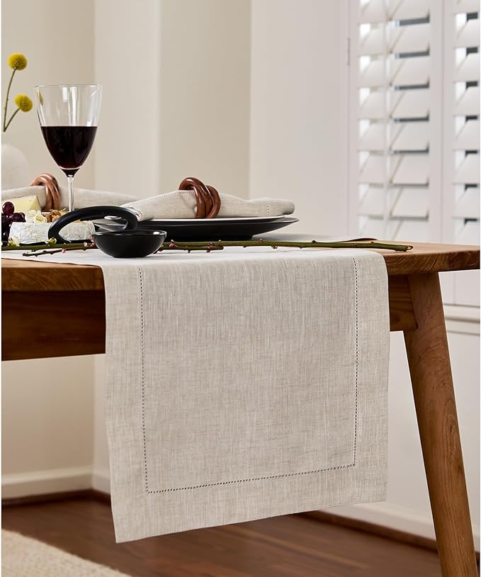 Solino Home Linen Table Runner 108 Inches Long - Image 2