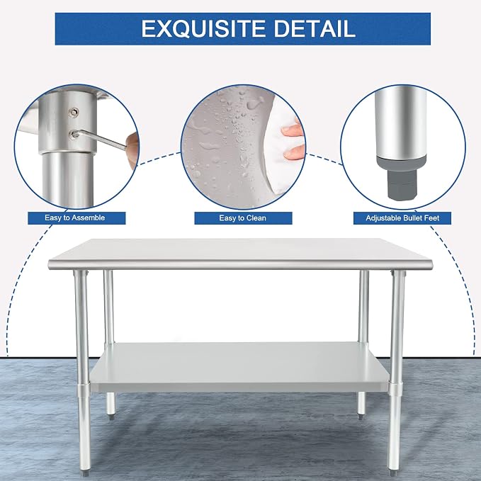 HARDURA Stainless Steel Table 24X48 Inches - Image 4