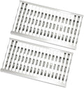 18 5/8" Stainless Steel Grill Heat Plates Shield Flame Tamer Ceramic Rods by Meyafiny