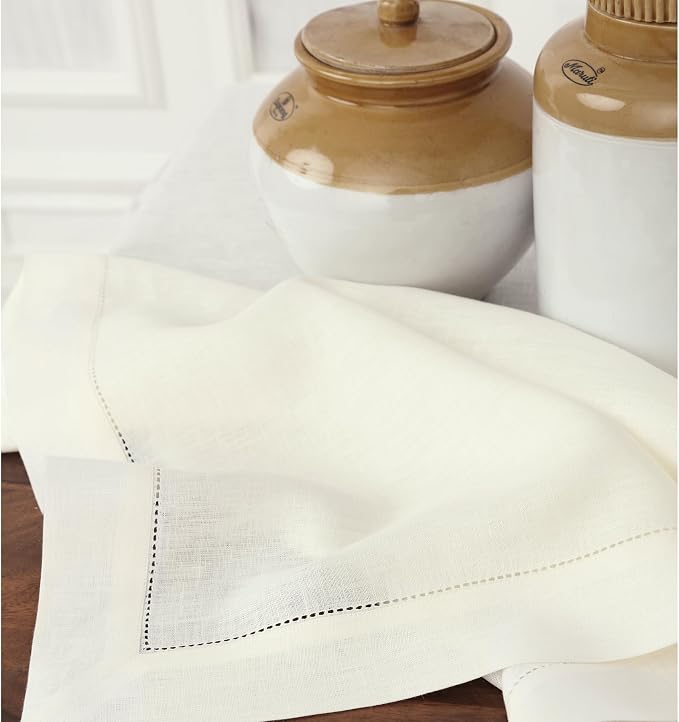 Solino Home Linen Ivory Table Runner 108 Inches Long - Image 9