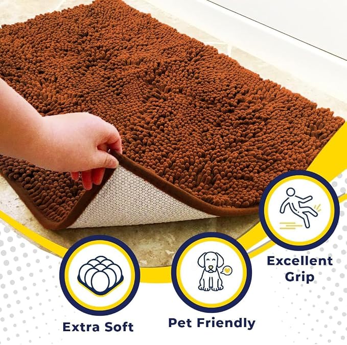 Muddy Mat® Shown on TV – Super Absorbent Microfiber Dog Door Mat - Image 2