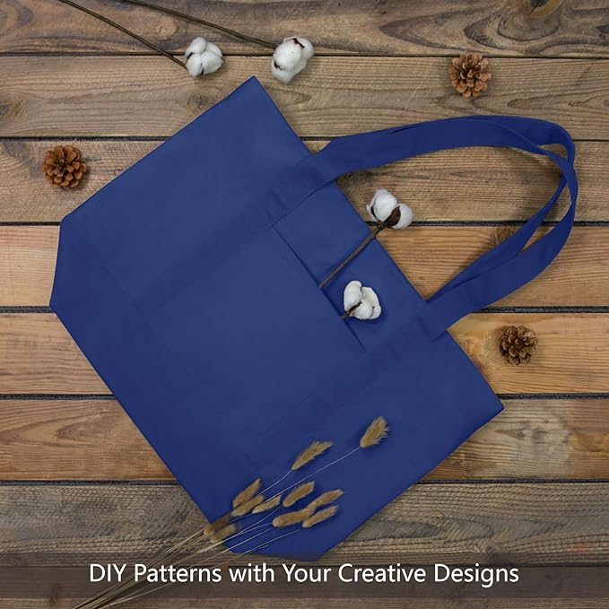 TOPDesign 3-Pack Canvas Tote Bags - Image 3