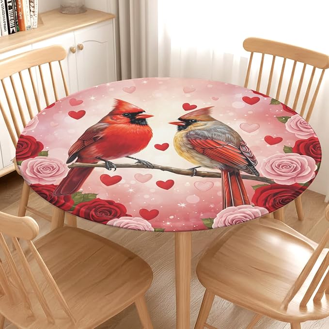 Valentines Day Round Fitted Tablecloth - Image 7