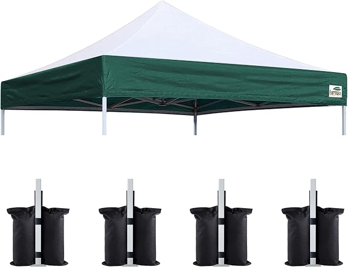 Eurmax USA New 10x10 Pop Up Canopy Replacement Canopy Tent Top Cover, Instant by Eurmax