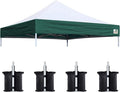 Eurmax USA New 10x10 Pop Up Canopy Replacement Canopy Tent Top Cover, Instant by Eurmax