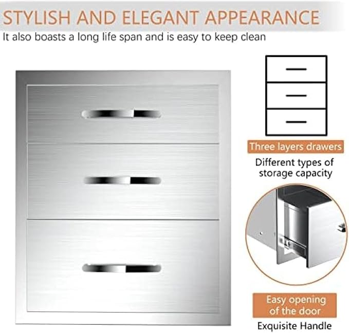 Stainless Steel Outdoor Kitchen Drawers - Image 6