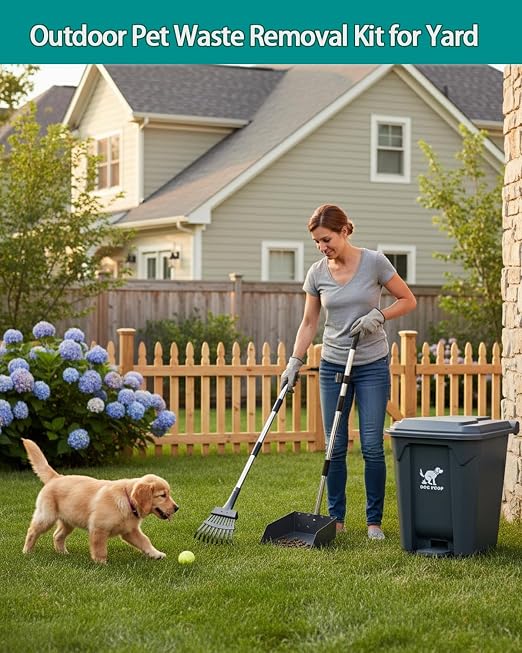 Large Dog Poop Trash Can Outdoor 20L / 5.3 Gallon - Image 4