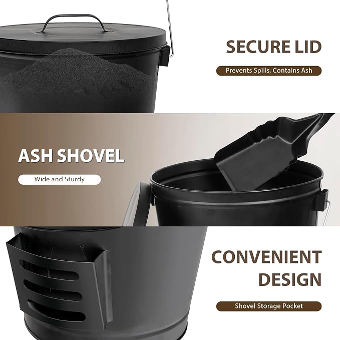 F2C 5.5 Gallon Large Ash Bucket - Image 4