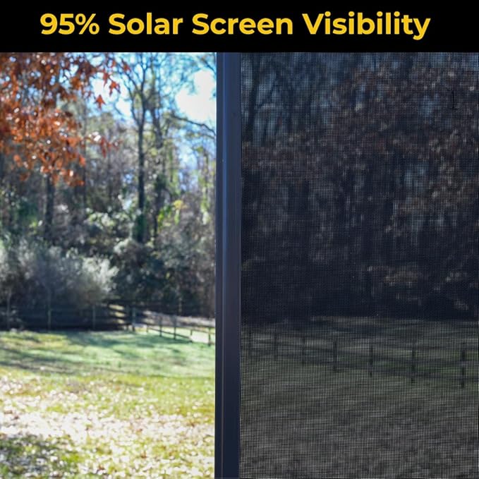 Custom Solar Screens for Windows Exterior 95% Shade - Image 3