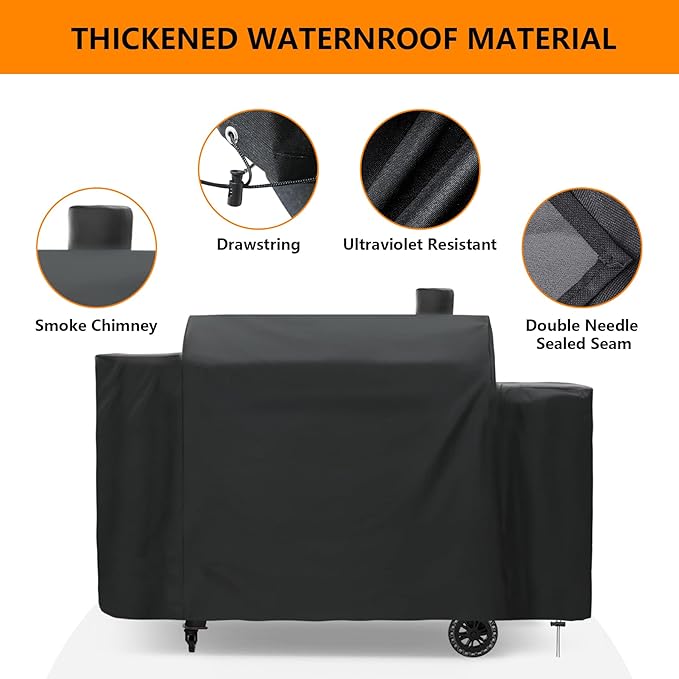 Grill Cover for Pit Boss 1100 Pro Series 1260 Triple-Function Combo Grill - Image 5