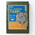 GUARD SHIELD Green Tarp Waterproof 12x12 Feet Medium Duty All Purpose Poly by GUARDSHIELD