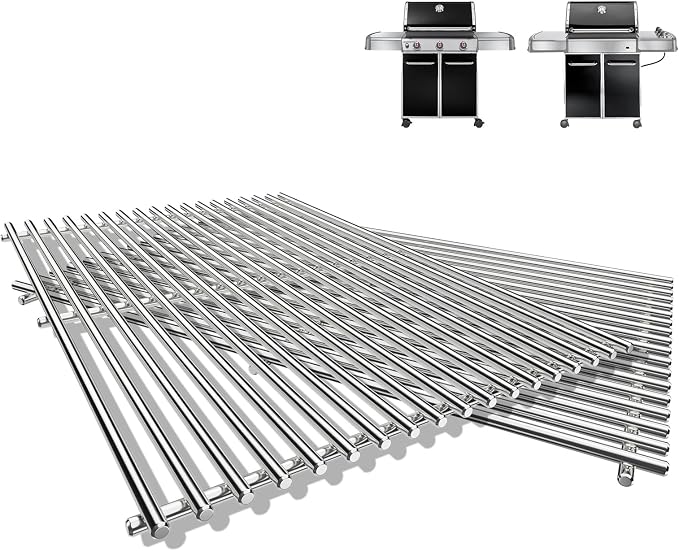 Grill Parts for Weber Genesis 300 Series, 19.5" Grill Grates for Weber Genesis by QuliMetal