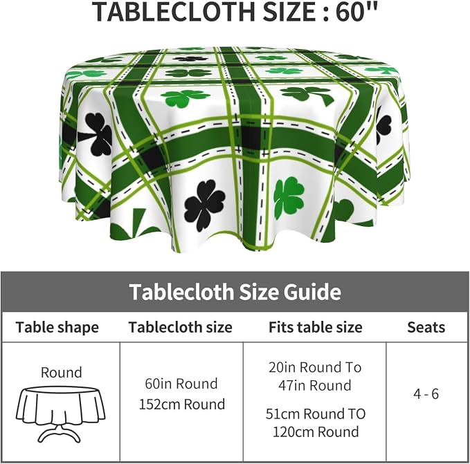 St Patrick's Day Round Tablecloth - Image 5