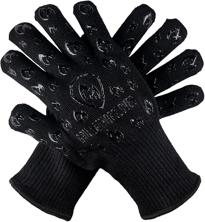 Grill Armor Oven Gloves – 932°F Heat, Fire & Cut Resistant Mitts by GrillArmorGloves