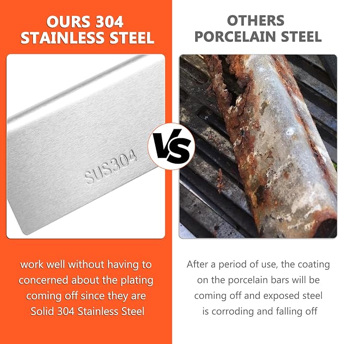 QuliMetal 304 Stainless Steel 22.5" Flavorizer Bars - Image 4
