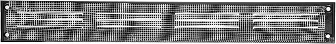 Repa Market Air Vent Cover 16x2 Inch Black Galvanized Steel Louvered Grill Cover - Image 6