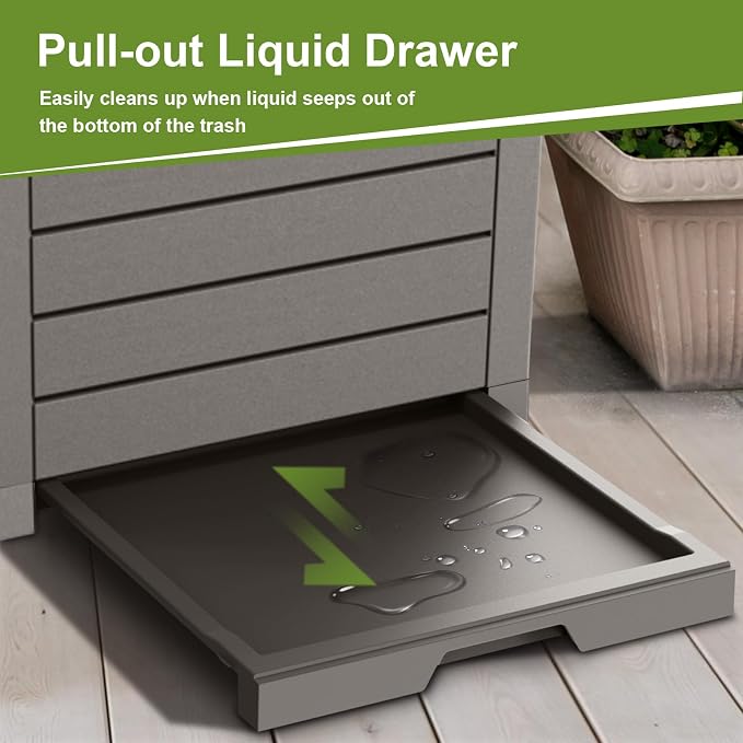 38 Gallon Outdoor Trash Can - Image 6