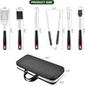 Barbecue Tool Set, 6-Piece Stainless Steel Grilling Accessories with Long Handles