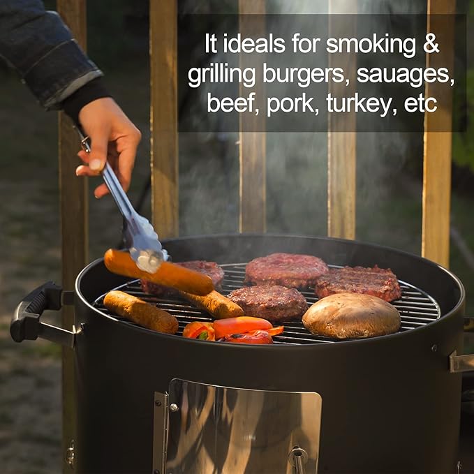 Charcoal BBQ Grill, Heavy Duty 3-in-1 Barbecue Smoker Grill - Image 7