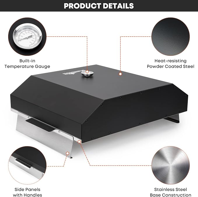 Stanbroil Pizza Oven for Blackstone 36" Gas Griddle Cooking Station, Outdoor - Image 5