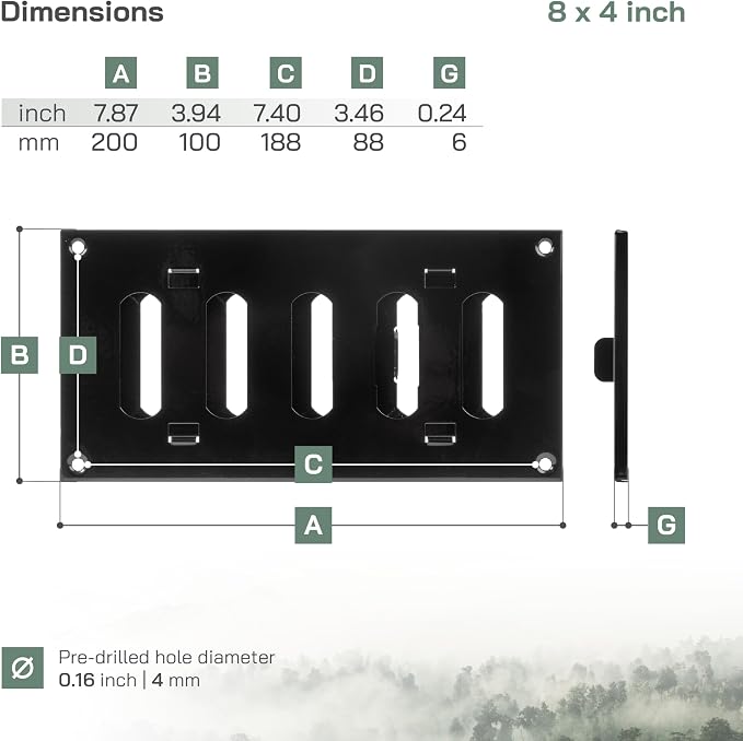 Vent Systems 8" x 4" Inch Metal Air Vent Grille - Image 6