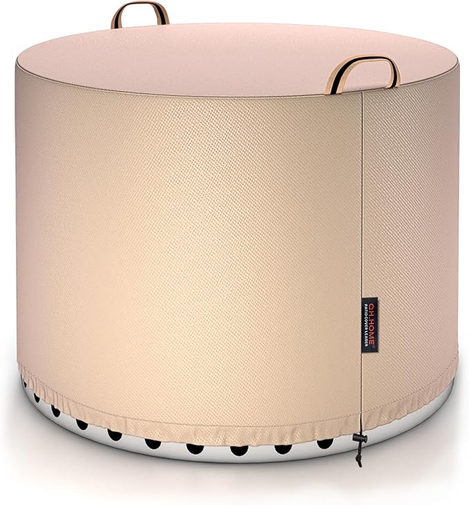 QH.HOME Fire Pit Cover Round for Solo Stove Bonfire 2.0, Strong Tear Resistant by QHHOME
