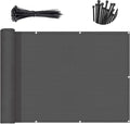 Sunny Guard Customized 3'x2' Dark Grey Balcony Privacy Screen, 90% Shade by SUNNYGUARD