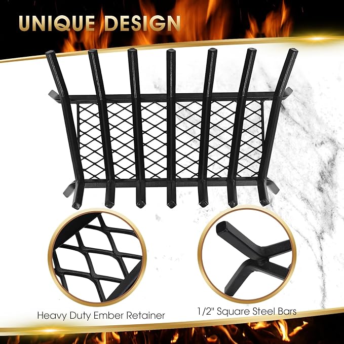G GOOD GAIN Fireplace Grate - Image 3