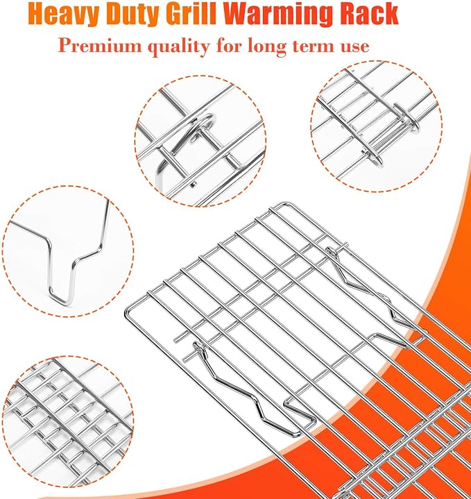 Hisencn Universal Grill Rack for Gas/Wood Pellet/Griddle/Smoker Grill, - Image 5