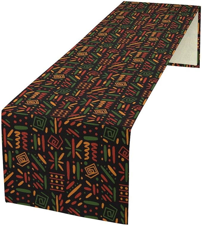African Tribal Table Runner by Unknown