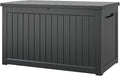 NUNU LAB 270 Gallon Large Resin Deck Box, Waterproof Outdoor Storage Box by NUNULAB