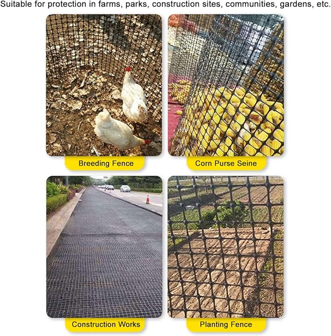 Plastic Garden Fence Animal Barrier, 3.28 x 66 FT Heavy Duty Hard Plastic Mesh - Image 7