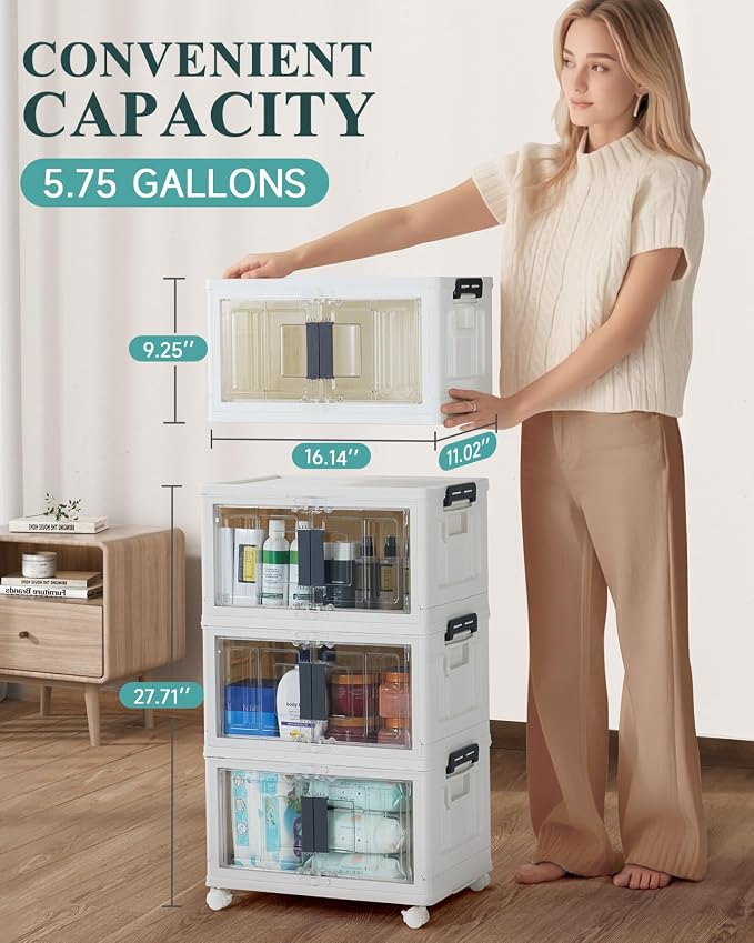 OlarHike 23QT Stackable Storage Bins - Image 6