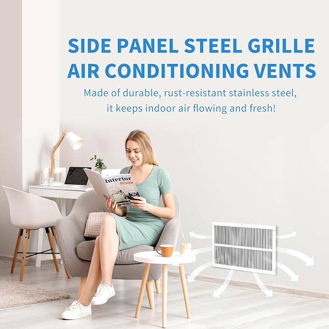 12x8 Vent Cover, Air Return Vent Cover, AC Vent Cover, Cold Air Return Vent - Image 4