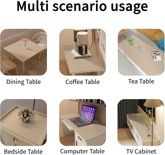 Leather Table Cover, 1.8mm Thick, 30x48 Inch Desk Cover, Large Desk Mat - Image 6