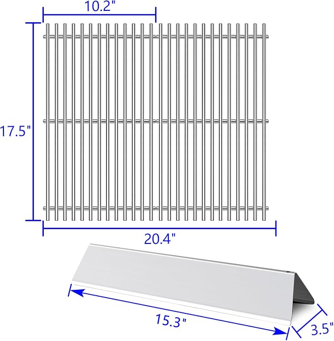 7637 7635 Grill Grates Replacement Flavorizer Bars - Image 3