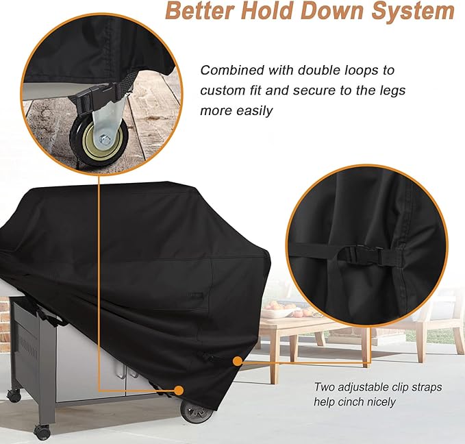 NettyPro Grill Cover for Outdoor Grill 60 inch Waterproof Heavy Duty Gas BBQ - Image 3