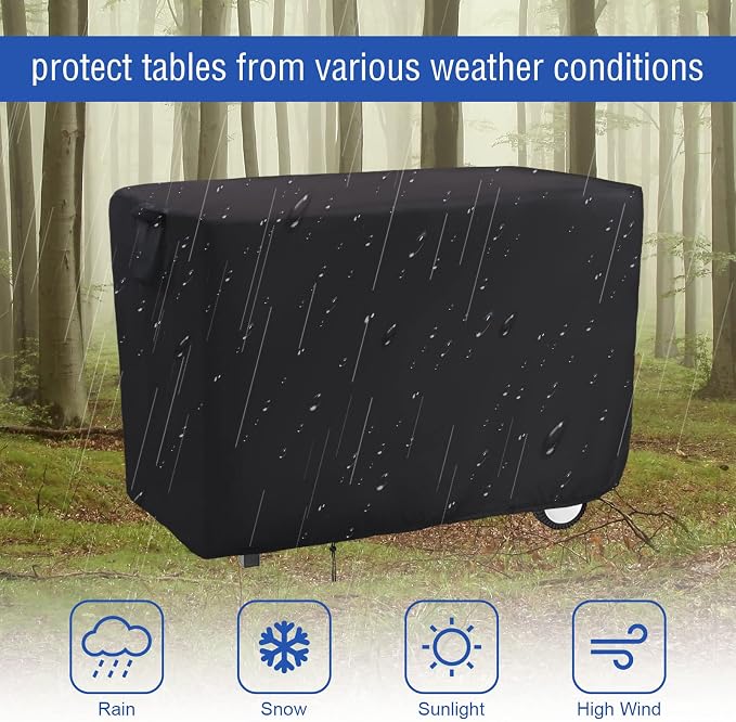 Outdoor Prep Table Cover for Royal Gourmet Double-Shelf Movable Dining Cart - Image 7